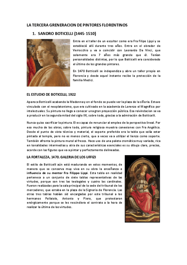 Miniatura del documento TEMA 9 3GENERACION PINTORES FLORENTINOS