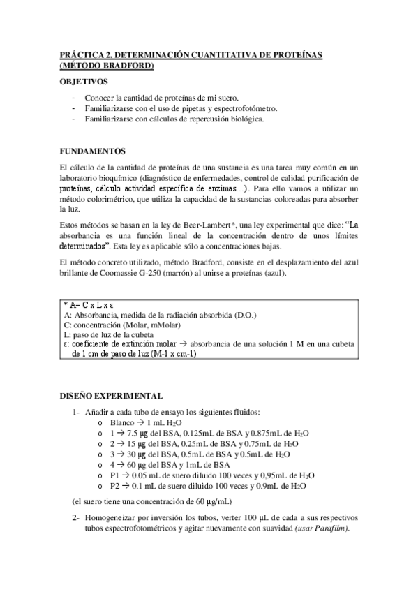 Miniatura del documento INFORME PRÁCTICA 2 - BIOQUÍMICA