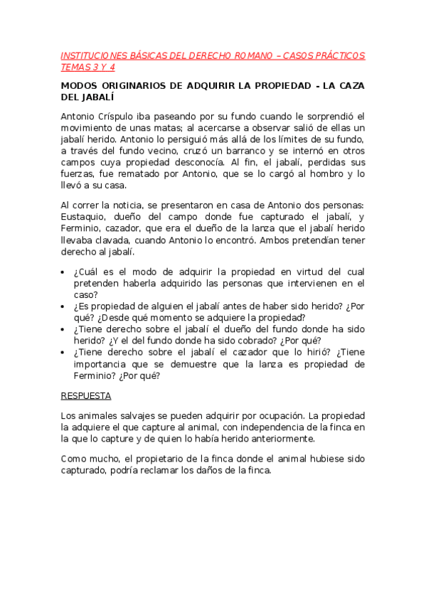 Miniatura del documento Modos-originarios-de-adquirir-la-propiedad-La-caza-del-jabali.docx