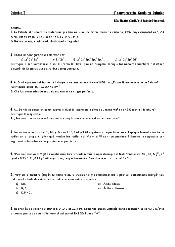 Miniatura del documento Feb14 Quimica I 1a convocatoria pilar omil.pdf