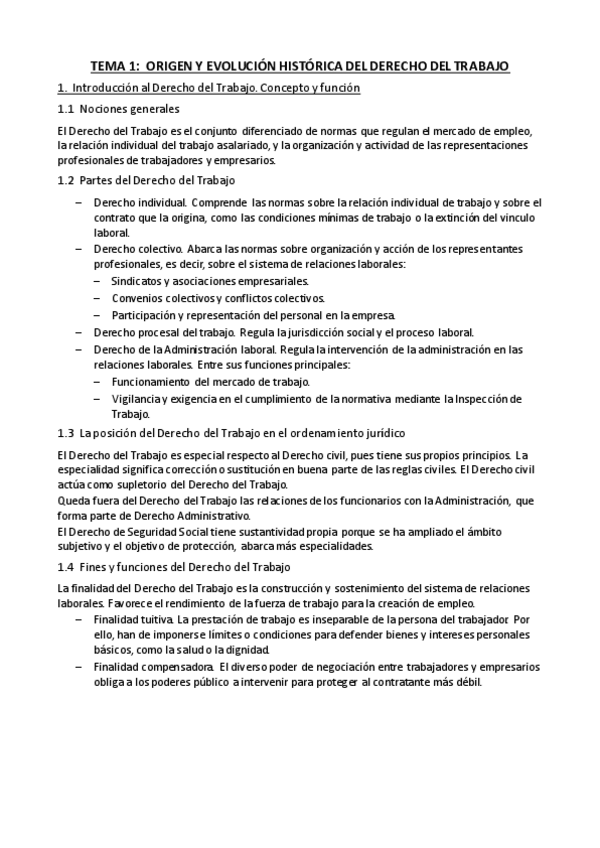 Miniatura del documento Tema 1 - Origen y evolución histórica del Derecho del Trabajo.pdf