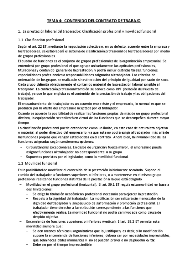 Miniatura del documento Tema 4 - Contenido del contrato de trabajo.pdf