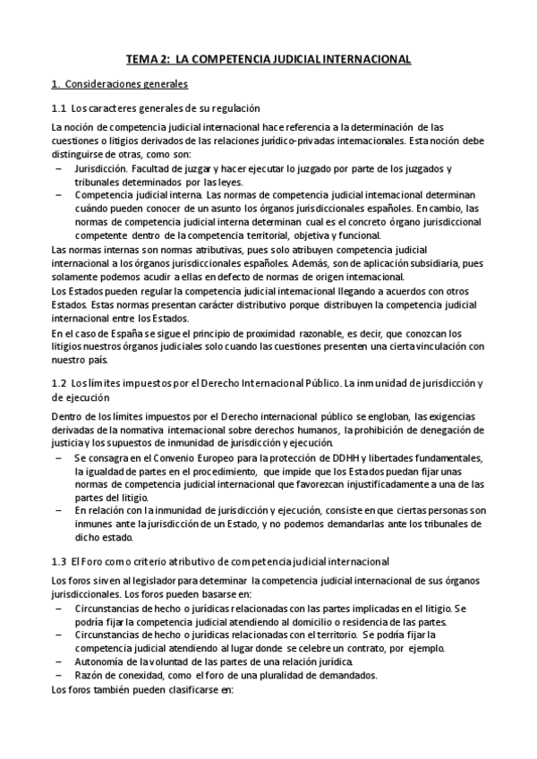 Miniatura del documento Tema 2 - Competencia judicial internacional.pdf