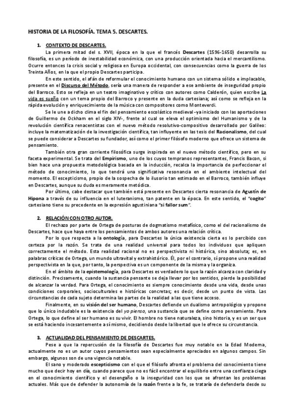 Miniatura del documento Descartes