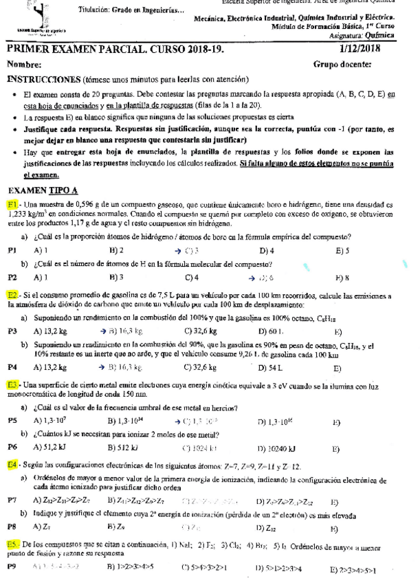 Miniatura del documento Examen-quimica-2018-19-wuolah.pdf