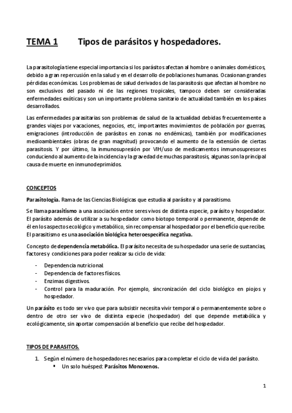 Miniatura del documento TEMA 1         Tipos de parásitos y hospedadores.pdf