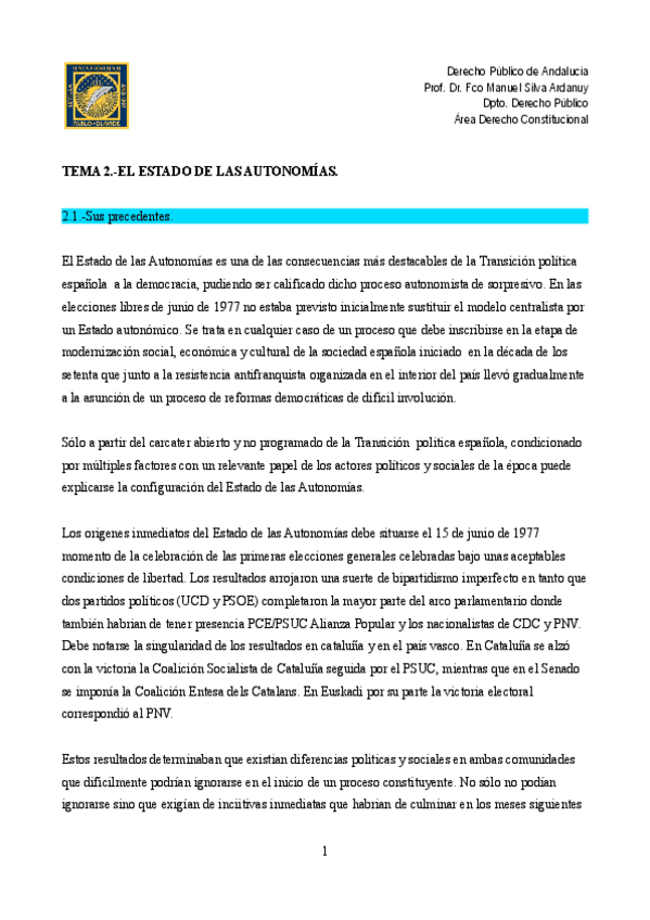 Miniatura del documento Tema 2 Estado de las Autonomías.pdf