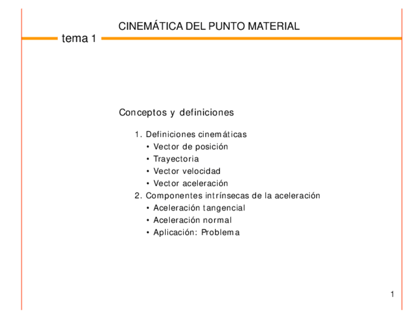 Miniatura del documento TEMA 1Mecanica (cinematica del punto material).pdf