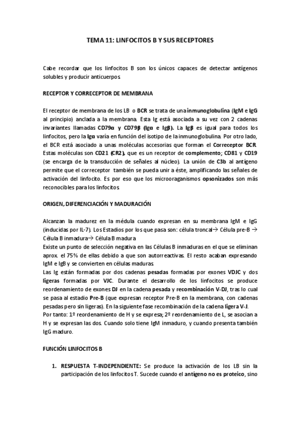 Miniatura del documento Resumen  Linfocitos B y Receptores.pdf