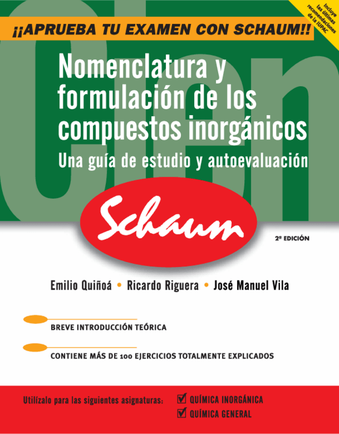 Miniatura del documento SCHAUM: Nomenclatura y formulación