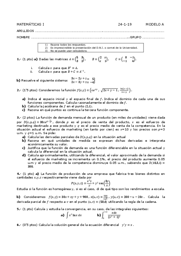 Miniatura del documento Ex-Conv-1-A-Mat-I-18-19.pdf