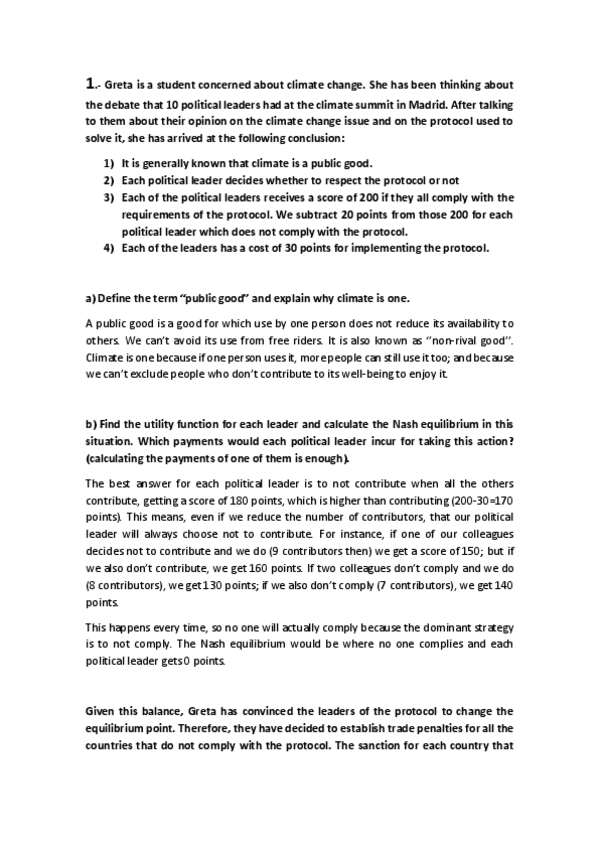 Miniatura del documento Ejercicio 1, 3, 4, 8 y 9 Exam Questions