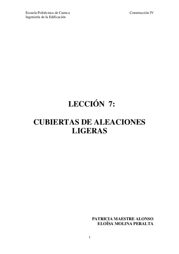 Miniatura del documento Construccion_IV_Tema_7_Cubiertas de Aleaciones ligeras.pdf
