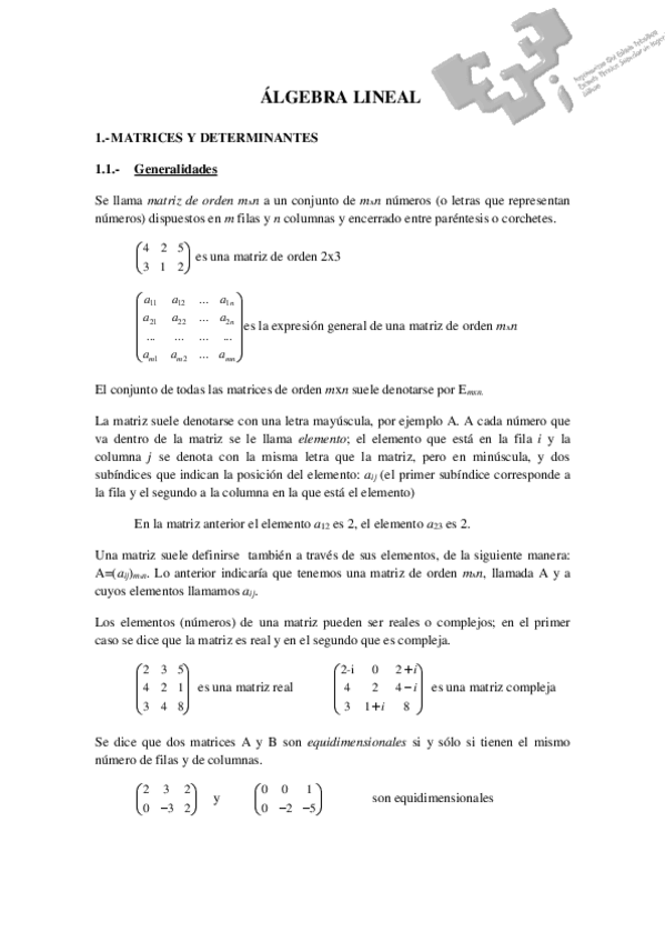 Miniatura del documento Algebra lineal.Ejercicios resueltos.pdf