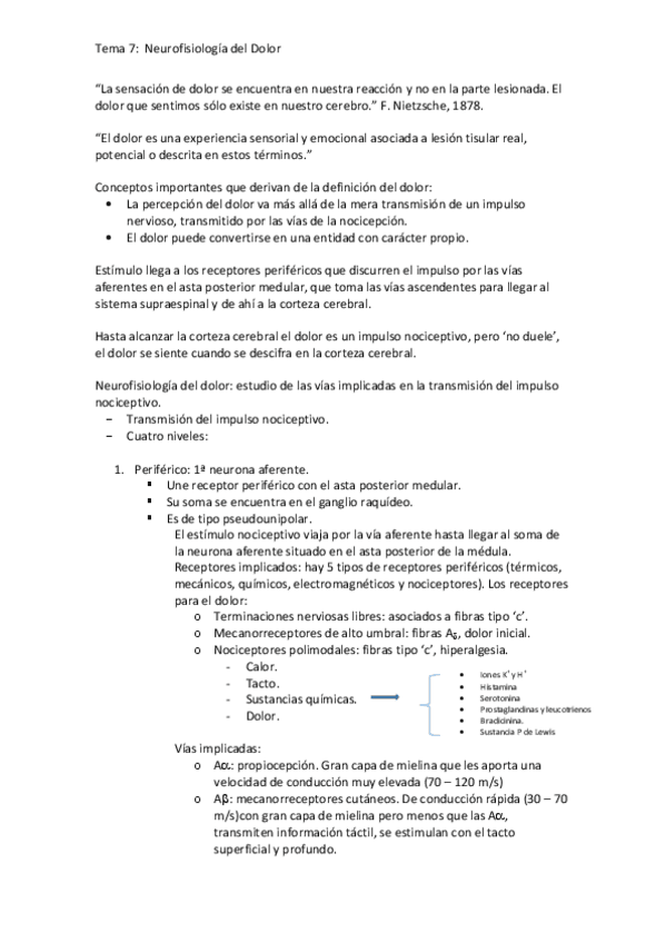 Miniatura del documento Tema 7-  Neurofisiologia del  Dolor .pdf