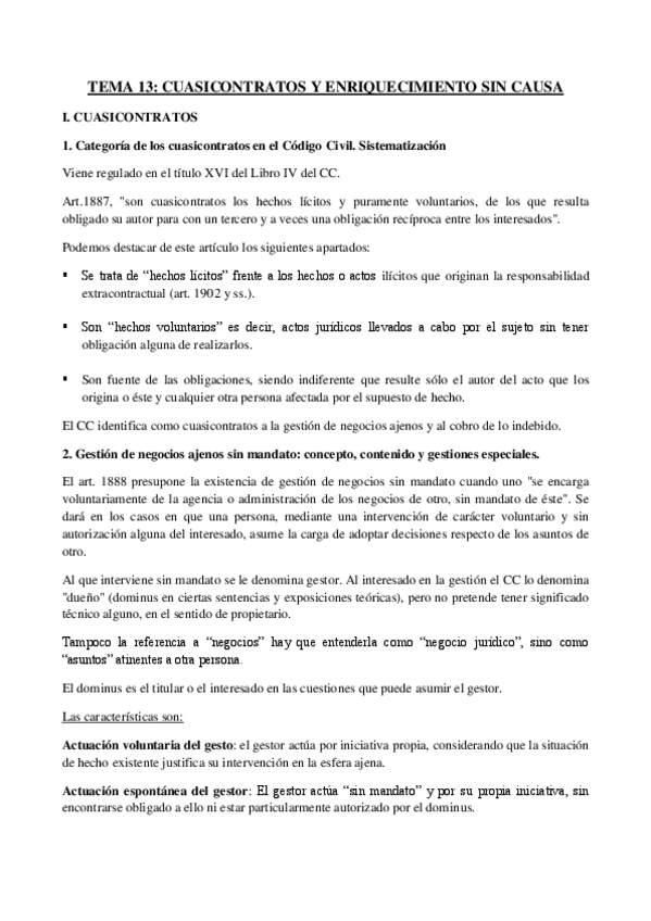 Miniatura del documento TEMA 13 CUASICONTRATOS Y ENRIQUECIMIENTO SIN CAUSA.pdf