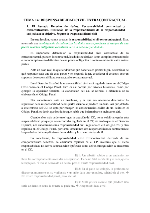 Miniatura del documento TEMA 14 RESPONSABILIDAD CIVIL EXTRACONTRACTUAL.pdf