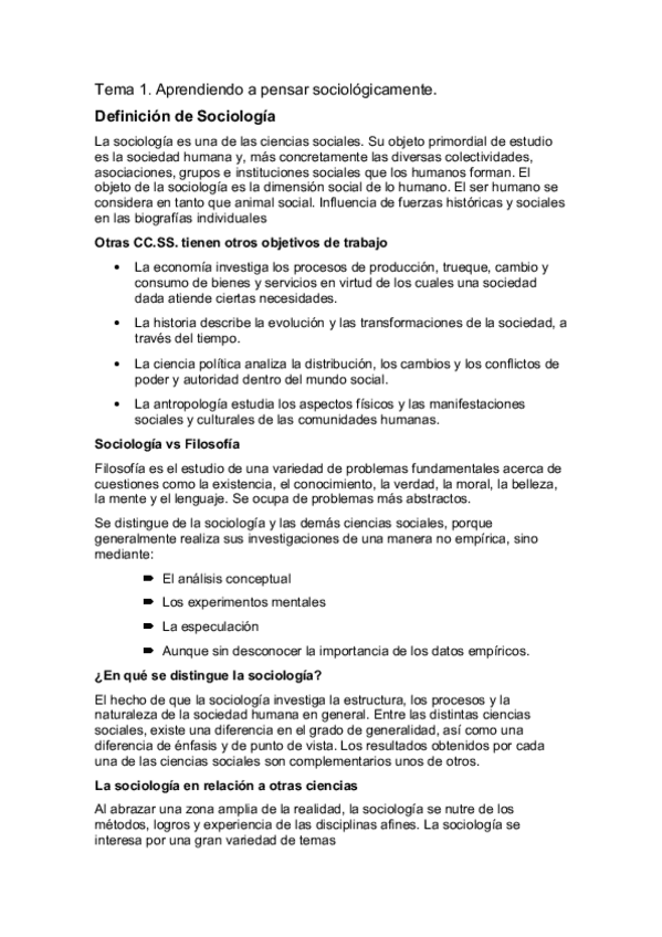 Miniatura del documento Sociología. Temario completo 19-20