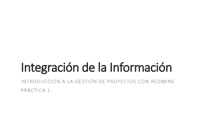Miniatura del documento Integración de la Información. Gestion Proyectos. Practica 1. Gestión Proyectos.pdf