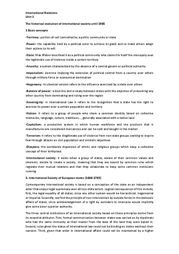 Miniatura del documento Unit-1-International-Relations-pdf.pdf