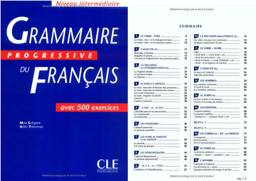 Miniatura del documento GRAMMAIRE FRANCAISE NIVEAU INTERMEDIAIRE.pdf