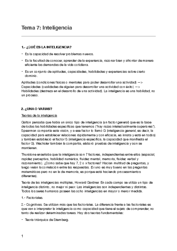 Miniatura del documento Tema 7: inteligencia. Francisco Martos