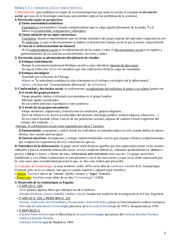 Miniatura del documento Resumen Introducción a la Criminología (Derecho Penal).pdf