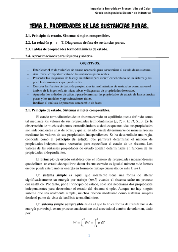Miniatura del documento Tema 2 - Propiedades de las sustancias puras - Apuntes.pdf