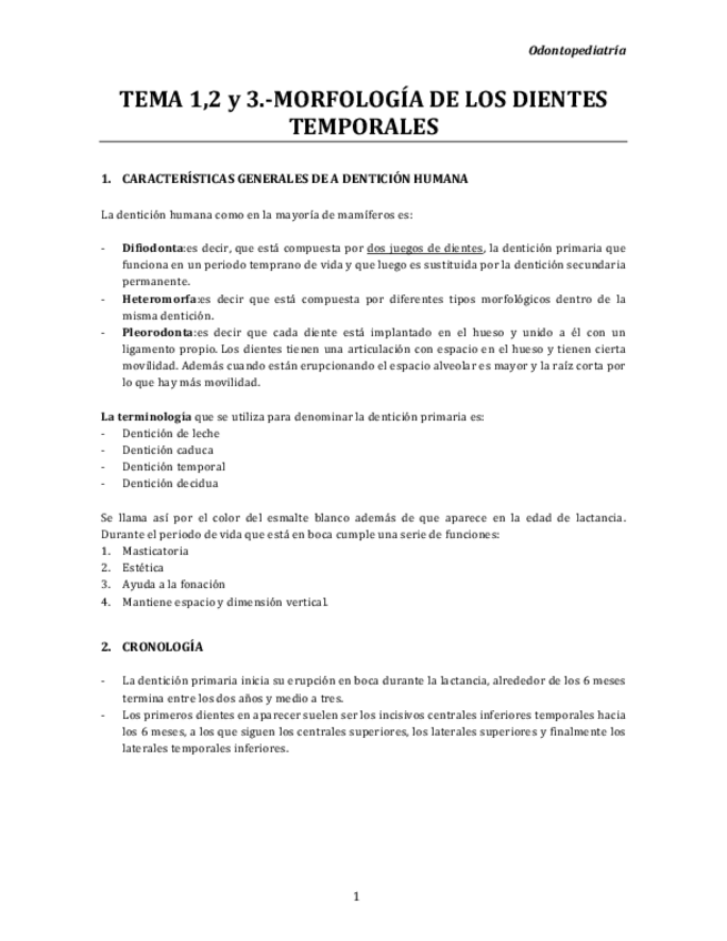 Miniatura del documento Tema  1 2 y 3 odp-Morfología de los dientes temporales OK.pdf