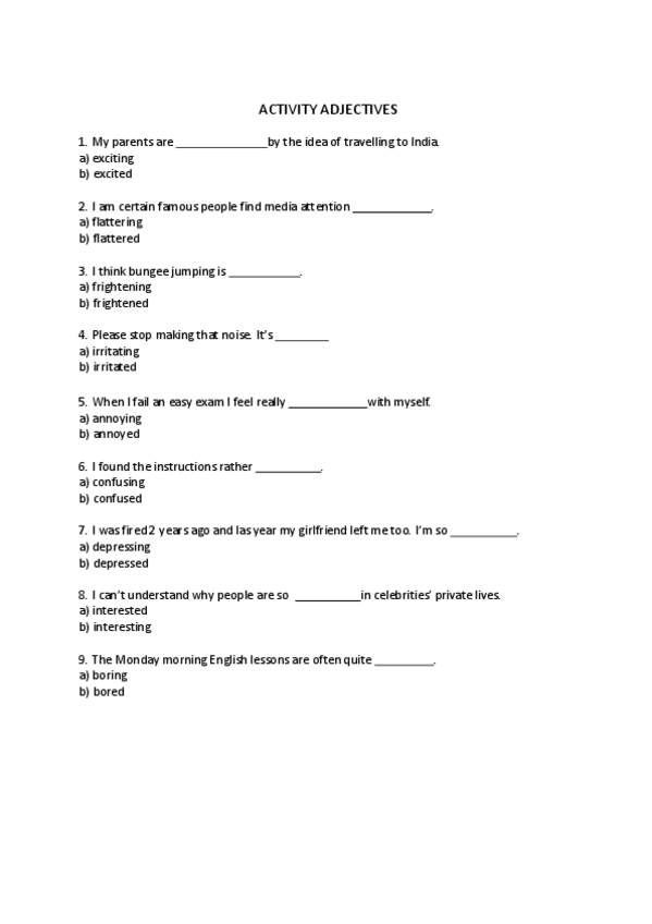 Miniatura del documento Exercise-Grammar-unit-2-Adjectives-ed-and-ing.pdf