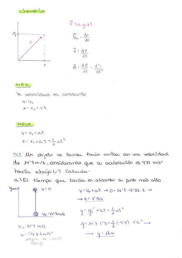 Miniatura del documento Cinemática