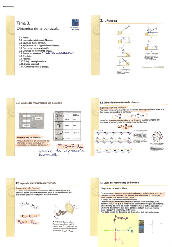 Miniatura del documento Tema 3 - Dinámica partícula