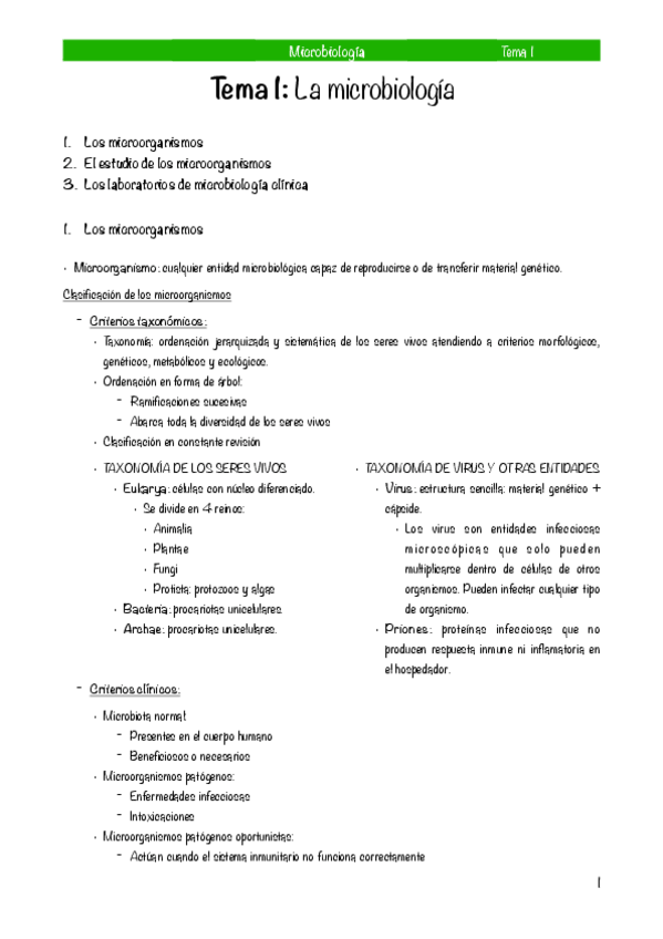 Miniatura del documento TEMA 1: LA MICROBIOLOGÍA