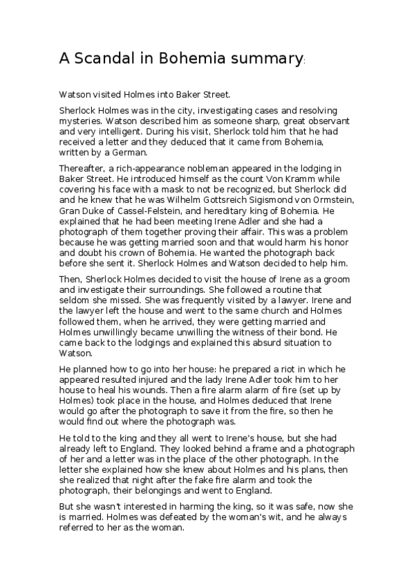 Miniatura del documento A-Scandal-in-Bohemia-summary.docx