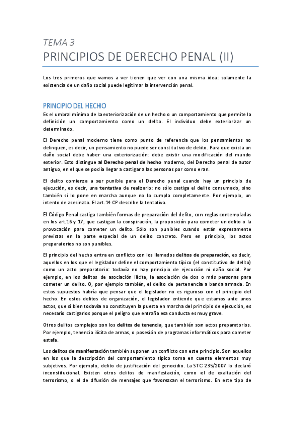 Miniatura del documento Tema 3. Principios de derecho penal  II .pdf