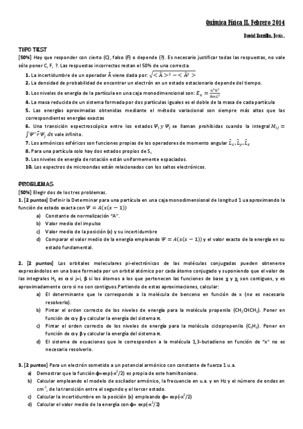 Miniatura del documento Examen Q.Fisica II. Febrero 2014 (1convocatoria).pdf