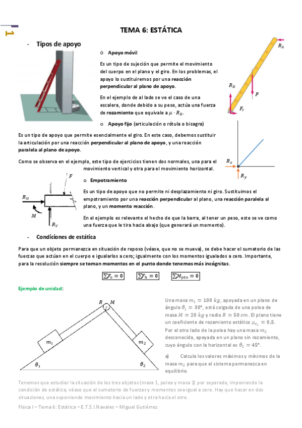 Miniatura del documento Física I - Tema 6 - Estática.pdf