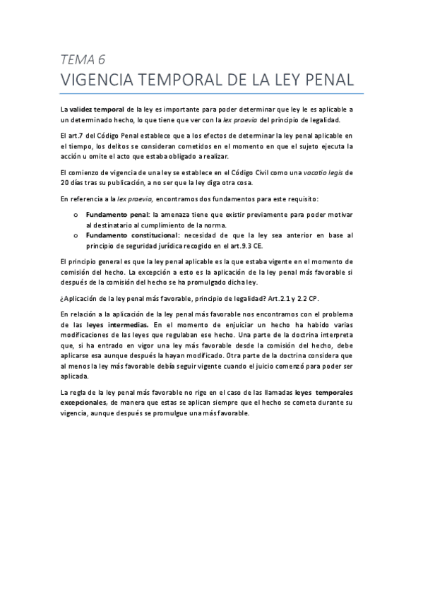 Miniatura del documento Tema 6. Vigencia temporal de la ley penal.pdf