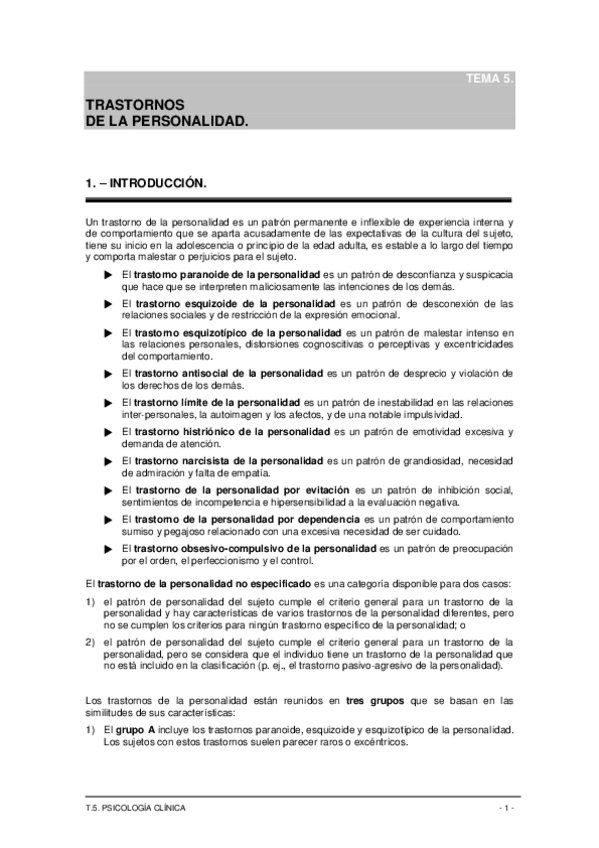 Miniatura del documento TEMA 5.- TRAST. DE LA PERSONALIDAD.pdf