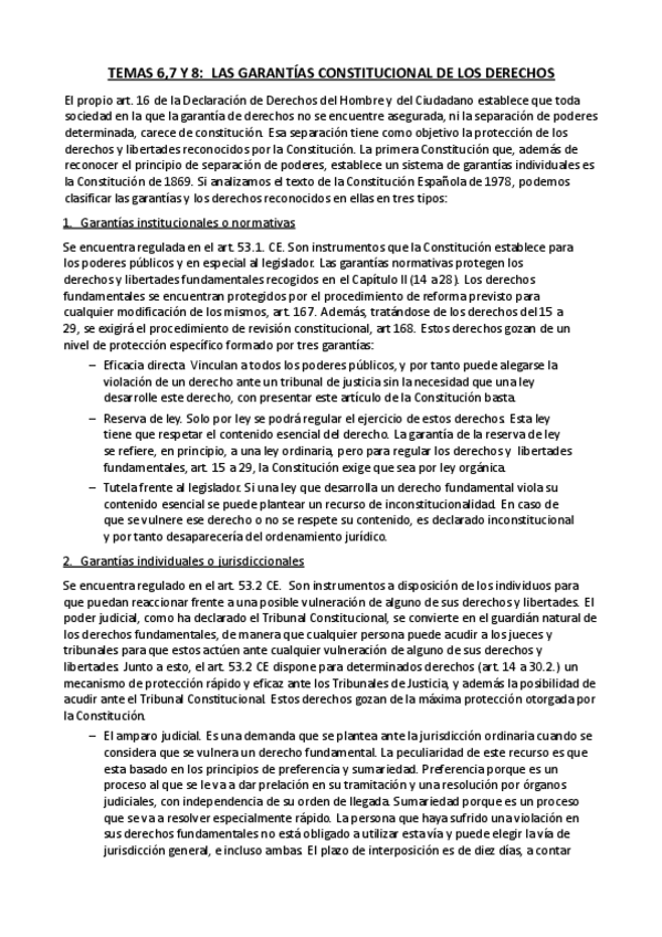 Miniatura del documento Temas 67y8 - Garantía constitucional de los derechos.pdf