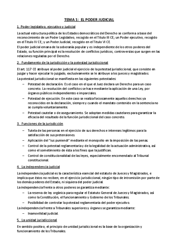 Miniatura del documento Tema 1 - El poder judicial.pdf