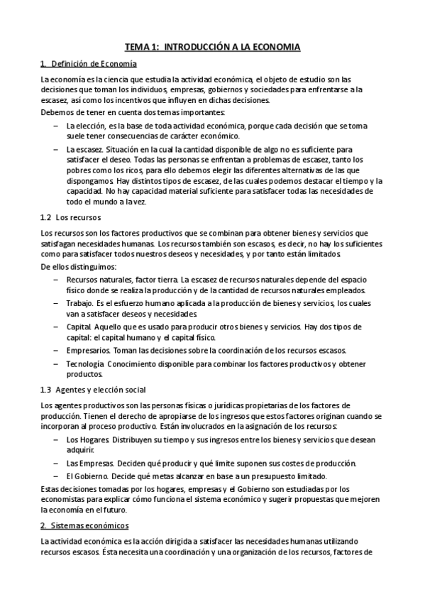 Miniatura del documento Tema 1 - Introduccion a la economia.pdf