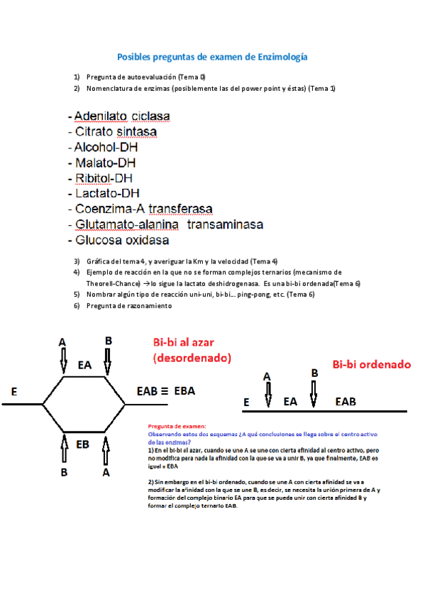 Miniatura del documento Preguntas de examen de Enzimología.pdf