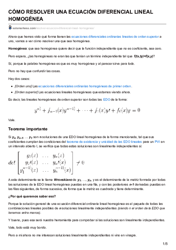 Miniatura del documento [10] CÓMO RESOLVER UNA ECUACIÓN DIFERENCIAL LINEAL HOMOGÉNEA.pdf
