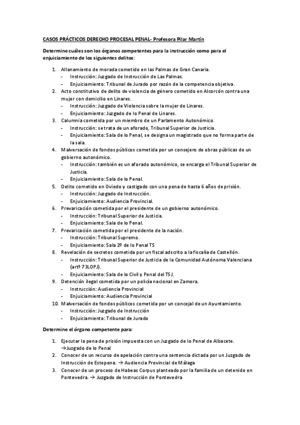 Miniatura del documento CASOS PRÁCTICOS DERECHO PROCESAL PENAL PILAR MARTIN.pdf