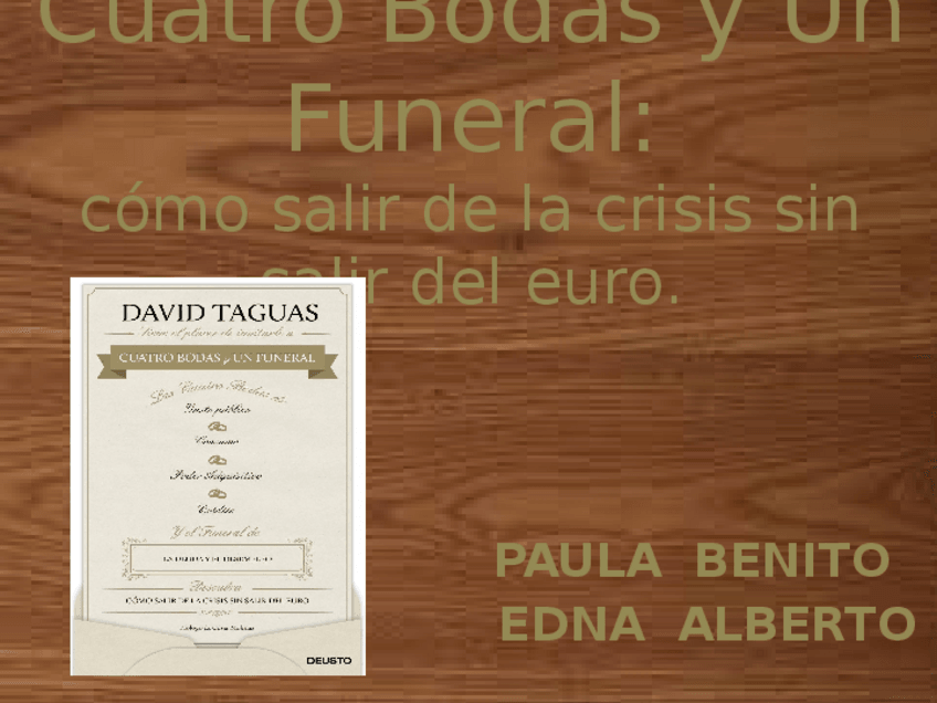 Miniatura del documento Cuatro Bodas y Un Funeral PRESENTACION.pptx