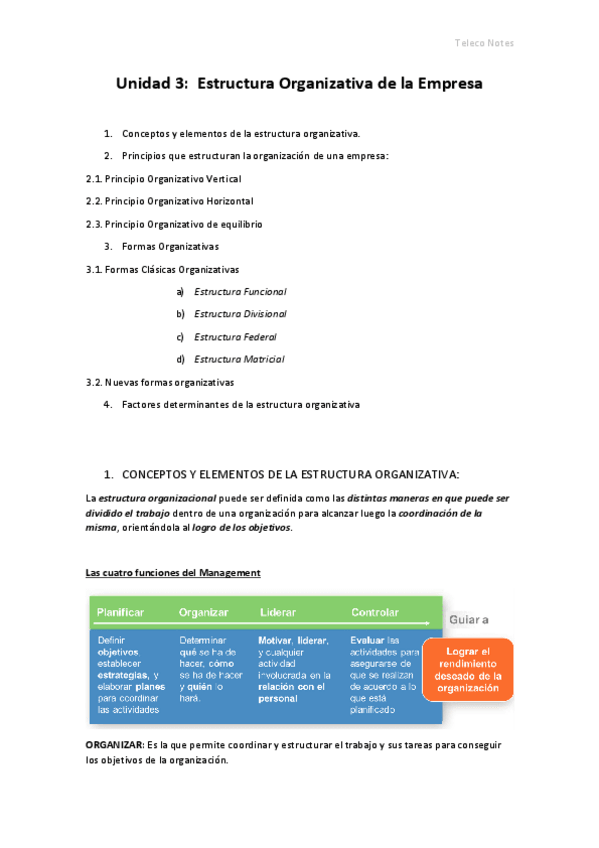 Miniatura del documento Unidad 3 - Estructura organizativa