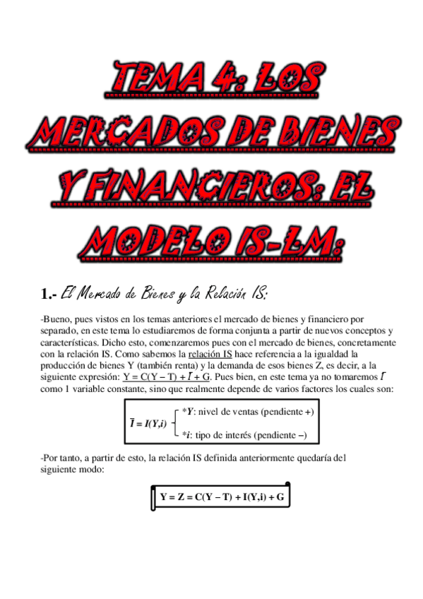 Miniatura del documento TEMA 4. Los Mercados de Bienes y Financieros El Modelo IS-LM.pdf