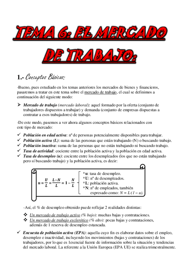 Miniatura del documento TEMA 6. Los Mercados de Trabajo.pdf