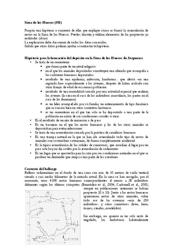 Miniatura del documento Práctica Sima Huesos - Prehistoria I.pdf